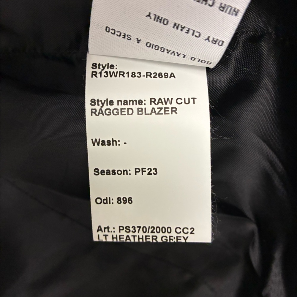 Brand New R13 Oversized Ragged Blazer Size small - Picture 10 of 14
